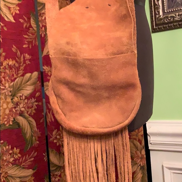 Vintage suede cross body Woodstock fashion - Picture 4 of 8